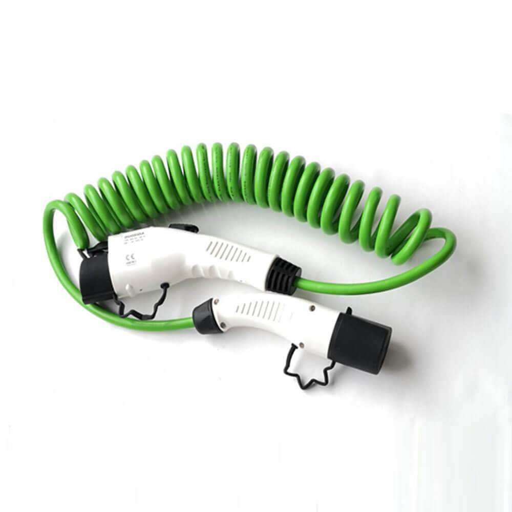 歐標(biāo)轉(zhuǎn)美標(biāo)新能源充電器電動(dòng)車雙頭充電槍充電線16A 1米